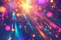 Stunning abstract background featuring holographic light and flare effects Royalty Free Stock Photo