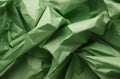 Green crumpled paper texture abstract background Royalty Free Stock Photo