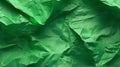 Green crumpled paper texture abstract background Royalty Free Stock Photo