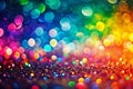 Vibrant Gradient Banner with Abstract Bokeh Circles A Stunning Visual Design for Web or Print Royalty Free Stock Photo