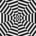 Captivating Abstract Black and White Optical Illusion Vector EPS. Hypnotic Geometric Stripes for Modern Graphic Design. Royalty Free Stock Photo