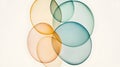 Vibrant Abstract Watercolor Circles Teal Orange Good Resolution Stock Photo Royalty Free Stock Photo