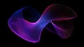Digital Light Waveform Abstract Gradient Flow on Dark Background Royalty Free Stock Photo