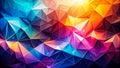 Vibrant Triangular Pattern - Abstract Art Royalty Free Stock Photo