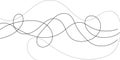 A captivating abstract image featuring a dynamic arrangement of intertwined, flowing black lines against a white background