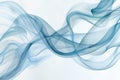 Abstract Blue Smoke Waves, Modern Background Design Royalty Free Stock Photo
