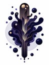 A captivating abstract image with layered shapes and gradients creating a sense of depth and visual intrigue