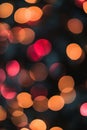 Captivating abstract red bokeh lights in blurred defocused style for enchanting background