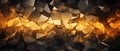 Captivating abstract texture featuring gold and black colored cracked and damaged glass, creating a unique and textured background Royalty Free Stock Photo