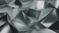 Geometric Silver Surface Shines, With Multiple Metal Triangle Forms, and Abstract Design Royalty Free Stock Photo