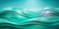 Stunning Turquoise Wave Background A Visually Striking Design Element with Ample Room for Text or Graphics Royalty Free Stock Photo