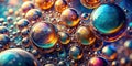 A Captivating Aerial View of Intricate Water Bubbles A Molecular Structure of Liquid Elements in Artistic Photography Royalty Free Stock Photo