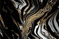 Shimmering Noir: AI Generated Abstract Texture Photography Revealing White Gold and Black Intricate Pattern on Artificial Marble Royalty Free Stock Photo