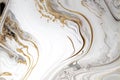 Gilded Whirls: AI Generated Abstract Texture Photography Highlighting Intricate White Gold Design on Artificial Marble Royalty Free Stock Photo