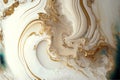 Golden Whirls: AI Generated Abstract Texture Photography Showcasing Intricate White Gold Design on Artificial Marble