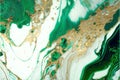 Serene Green Whirls: AI Generated Abstract Texture Photography of White Gold and Green Intricate Pattern on Artificial Marble Royalty Free Stock Photo
