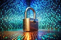 AIGenerated Fortress A Surreal Depiction of Cybersecuritys Imposing Digital Defense