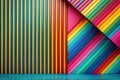 Modern AIGenerated Abstract Horizontal Stripes A Colorful Geometric Pattern for Diverse Design Applications Royalty Free Stock Photo
