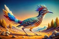 Fast and Futuristic Roadrunner Logo Design AIPowered Visual Inspiration for Branding Projects Royalty Free Stock Photo