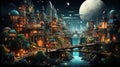 Captivating architecture: 3D wonders of design. Created with Generative AI