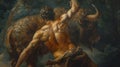Hercules\' Triumph: Capturing the Ferocious Erymanthian Boar