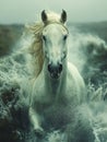 Ghostly Gallop: Vintage Horses in Motion