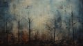 Captivating Atmospheric Tree Painting Inspired By Storm In The Woods