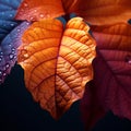 Captivating autumn foliage Vibrant leaf symbolizes natures organic beauty