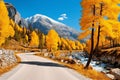 Captivating autumn scenery of swiss maloja pass, a popular destination in switzerland