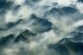 A captivating backdrop of swirling mist and smokey fog.