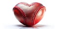 A Captivating Baseball Heart Vibrant Colors Sharp Details and Professional Lighting for a Stunning Visual Royalty Free Stock Photo