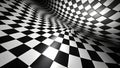 Elegant Black and White Checkered Curved Background A Minimalist Geometric Square Pattern for Modern Design and Royalty Free Stock Photo