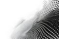 This captivating black and white photo showcases a minimalist aesthetic with intricate dots forming intriguing patterns, A