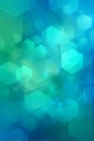 A Captivating Blend of Blue and Green Hexagonal Shapes Creating a Mesmeric Abstract Background for Creative Design Projects Royalty Free Stock Photo