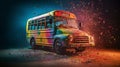 Vibrant School Bus Photoshoot with Sony A9 and 35mm Lens
