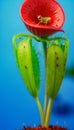 Captivating Carnivory The Venus Flytrap\'s Dance with a Captive Fly Royalty Free Stock Photo