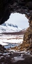 Captivating Cave In Snowy Iceland: Nikon D850 Inspired Grandiose Ruins And Lively Landscapes