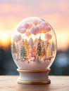Captivating Christmas Magic Ball with Winter Wonderland Inside