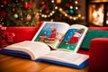 Captivating Christmas Storybooks for Magical Bedtime Tales.AI Generated Royalty Free Stock Photo