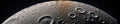 Captivating close-up of the moon\'s textured surface, revealing rocky craters and undulating terrain. AI generative