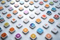 Sleek App Icons Grid: Modern, Crisp, and Distinct