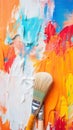 Vibrant Brush Strokes: Dynamic Colors on Canvas