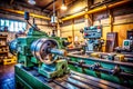 Precision Metalworking A Detailed Look at Lathe Operation and Metal Shaping Techniques in a WellOrganized Workshop