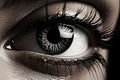 tearful eye close up emotional