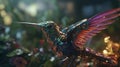 Astonishing Hummingbird Close-Up: Cinematic Marvel with Hyper-Detailed Unreal Engine and Cinematic Lighting