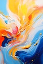 Captivating Colors: A Closeup Look at Octan\'s Liquid Spray Adver Royalty Free Stock Photo