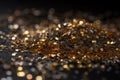 Shimmering Shades: Gold and Gunmetal Glitter
