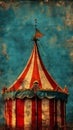 Captivating Contrasts: A Stunning Circus Flag in a Quaint Limina