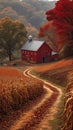 Captivating Country Charm: Exploring the Beauty of a Red Barn an