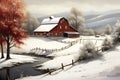 Captivating Countryside: A Visual Journey through a Red Barn Win